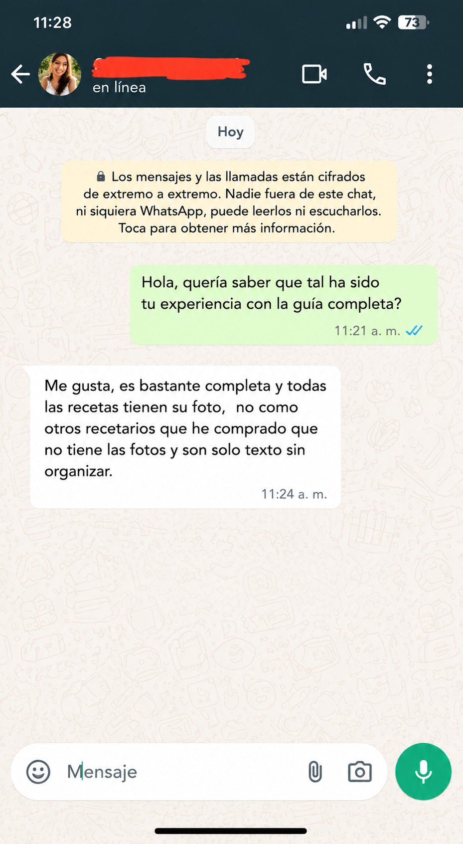 Testimonio real por WhatsApp 3