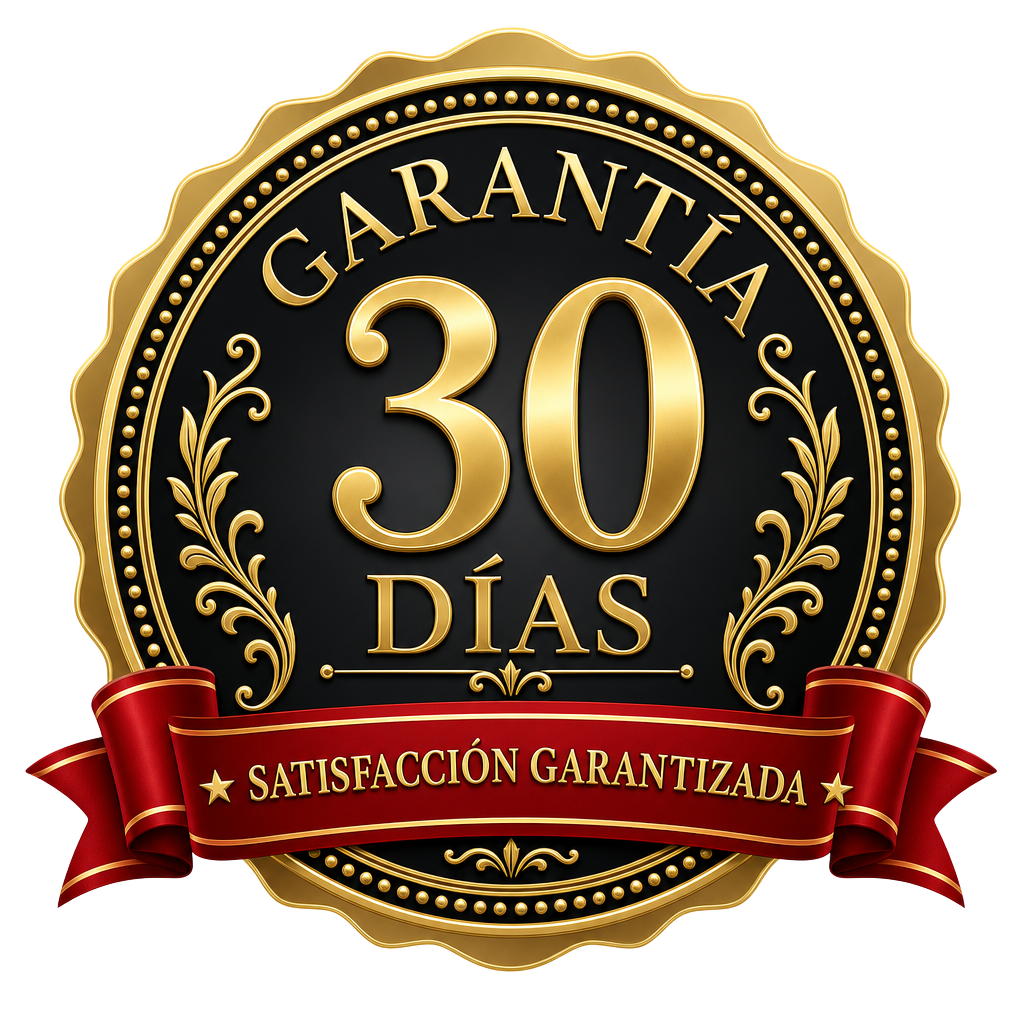 Sello de garantía de 30 días · satisfacción garantizada